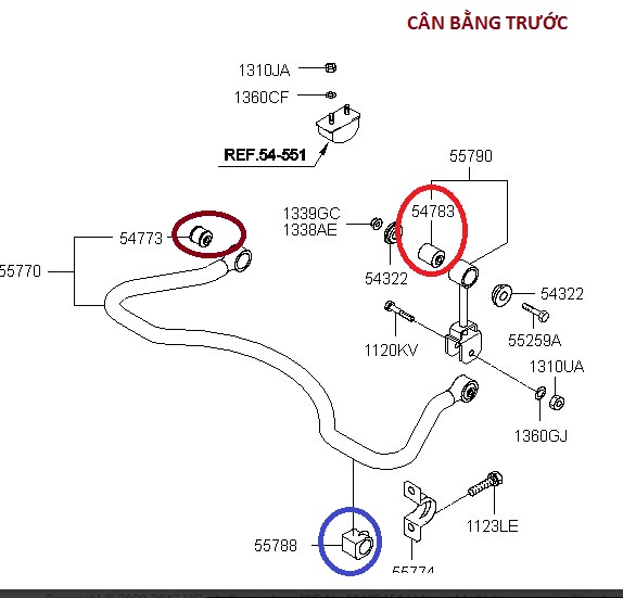 cao su can bang truoc county