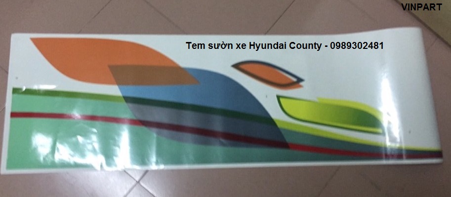 Tem sườn xe hyundai county