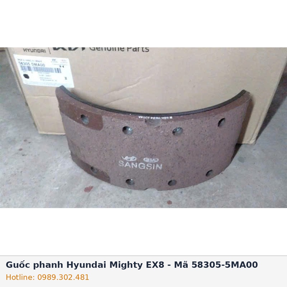 Guốc Phanh Hyundai Mighty EX8 – Mã 58305-5MA00 Chính Hãng