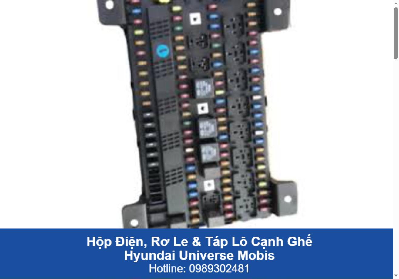 Phụ Tùng Hộp Điện, Rơ Le & Táp Lô Cạnh Ghế Universe Mobis