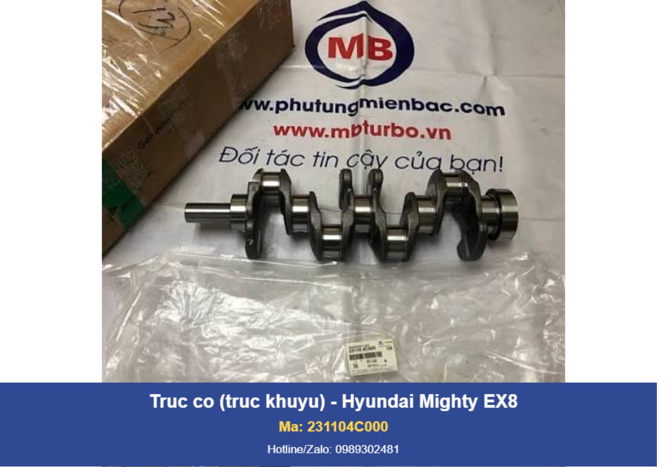 Trục cơ (trục khuỷu) 231104C000 - Hyundai Mighty EX8