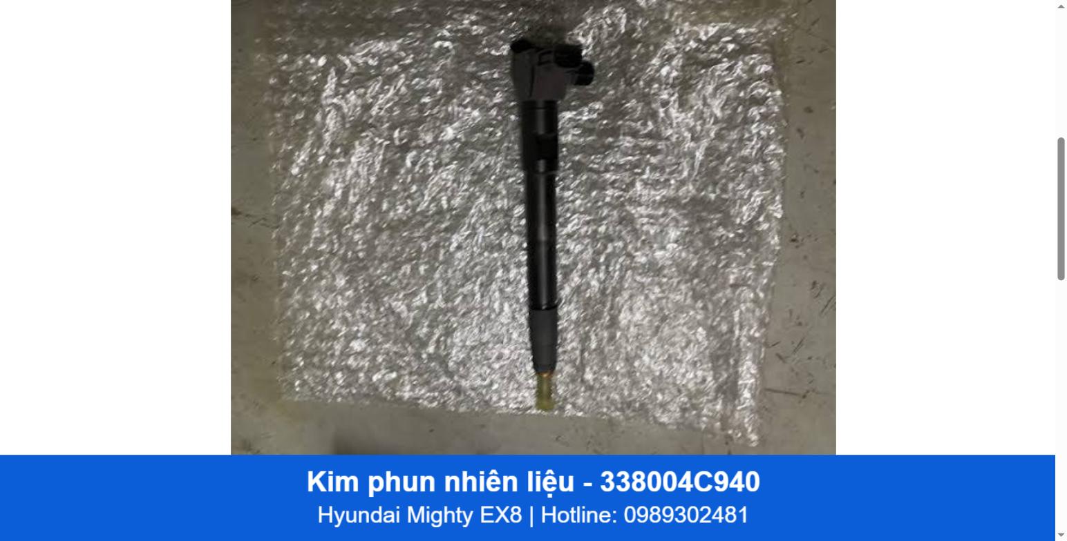 Kim phun nhiên liệu 338004C940 - Hyundai Mighty EX8
