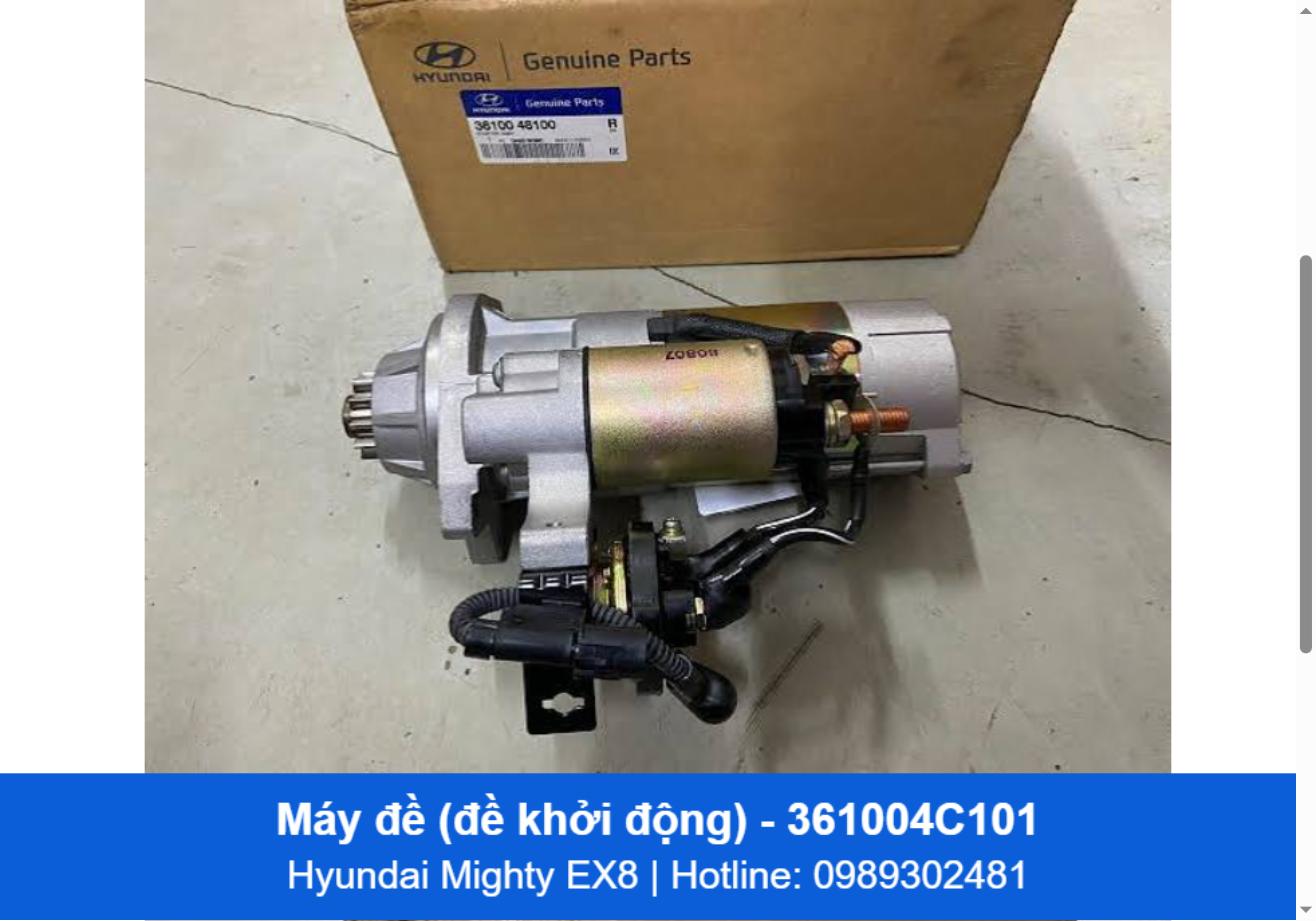 Máy đề (đề khởi động) 361004C101 - Hyundai Mighty EX8