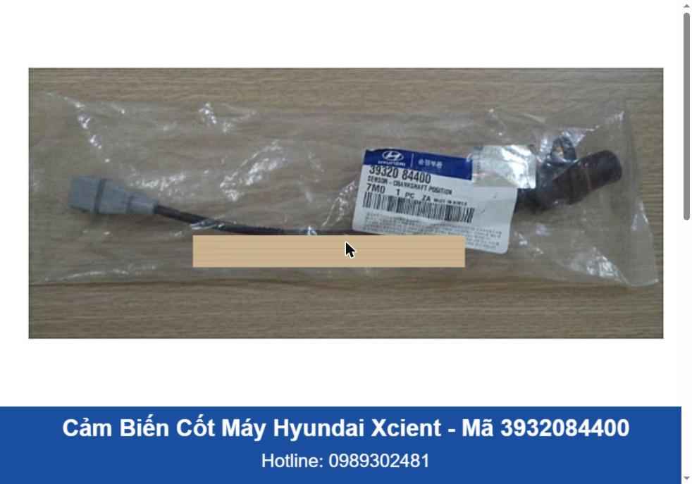 Cảm Biến Cốt Máy Hyundai Xcient Chính Hãng (3932084400)