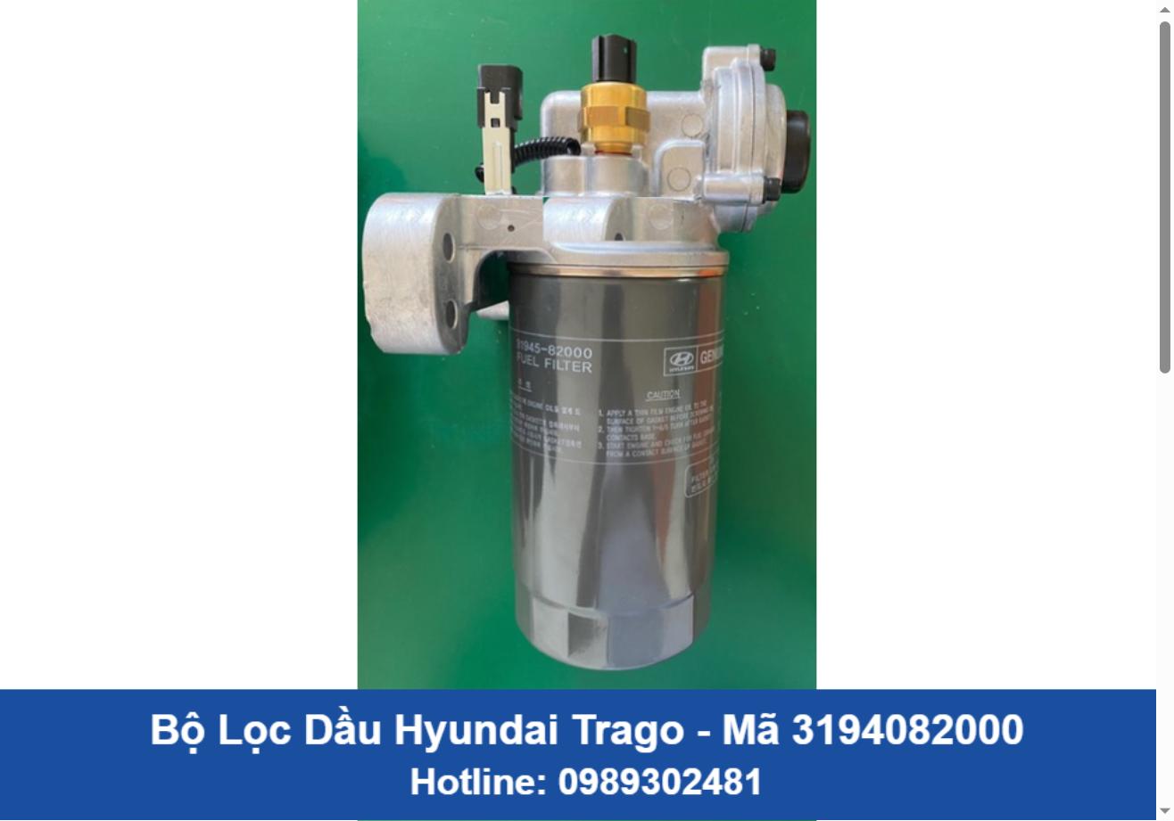 Bộ Lọc Dầu Hyundai Trago Chính Hãng (3194082000)