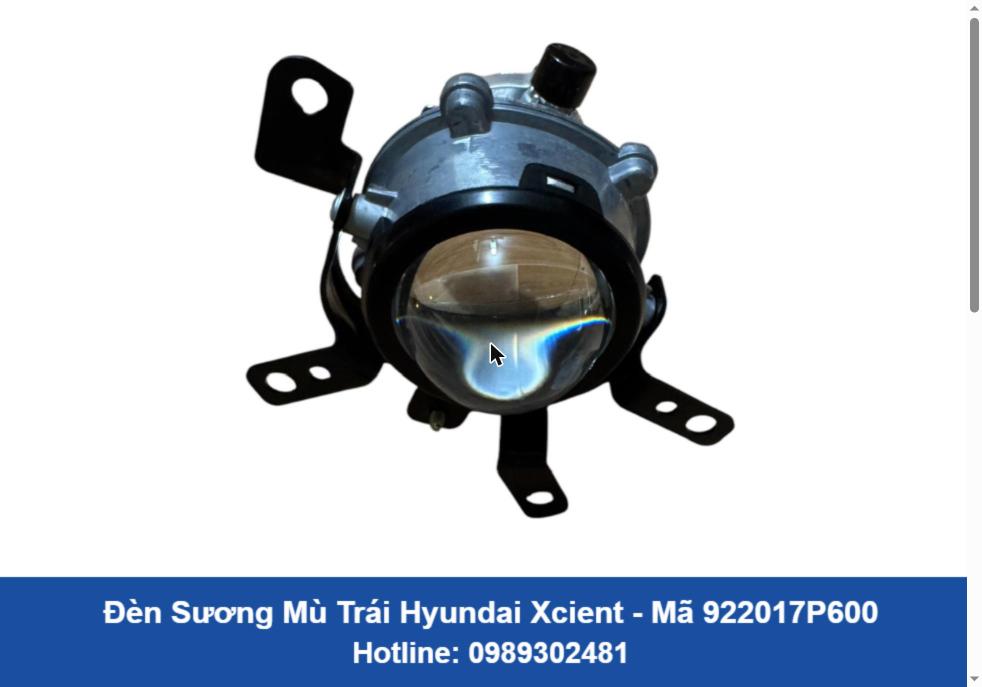 Đèn Sương Mù Trái Hyundai Xcient Chính Hãng (922017P600)