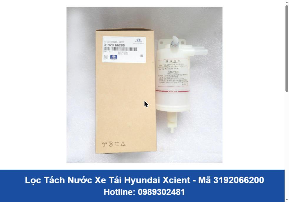 Lọc Tách Nước Xe Tải Hyundai Xcient Chính Hãng (3192066200)