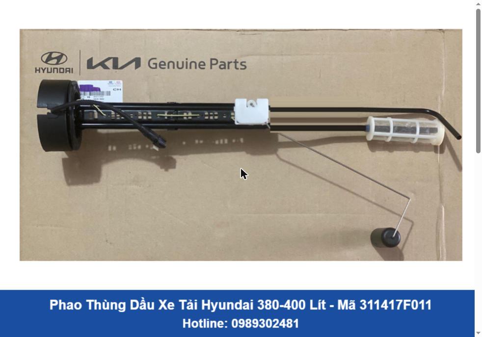 Phao Thùng Dầu Xe Tải Hyundai 380-400 Lít (311417F011)