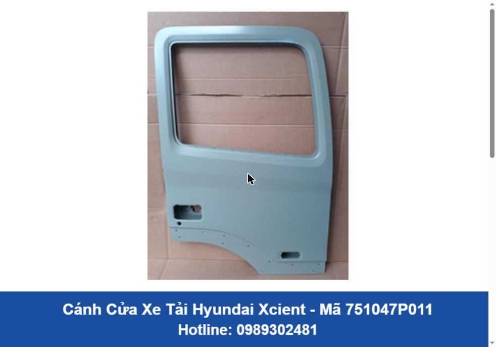 Cánh Cửa Xe Tải Hyundai Xcient Chính Hãng (751047P011)