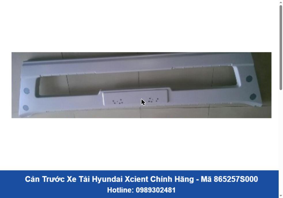 Cản Trước Xe Tải Hyundai Xcient Chính Hãng (865257S000)