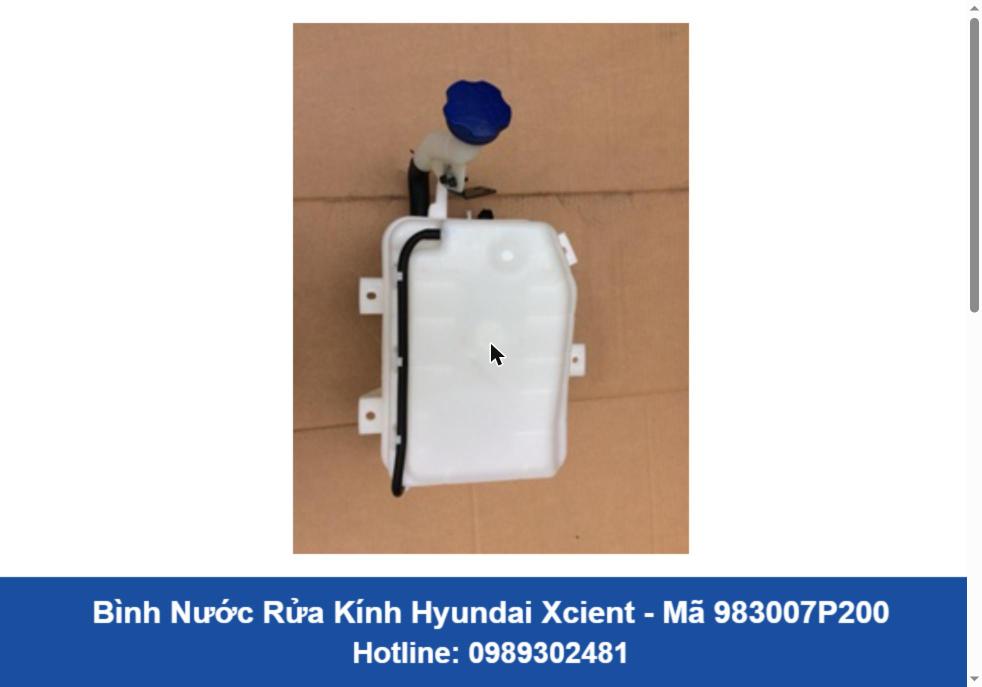Bình Nước Rửa Kính Hyundai Xcient Chính Hãng (983007P200)