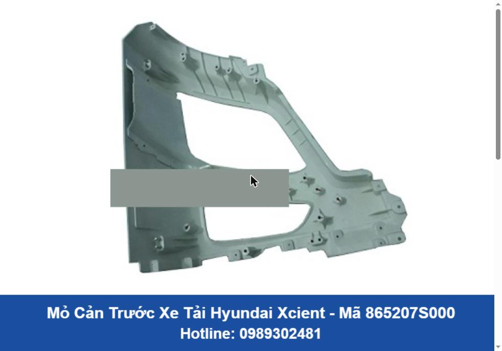 Mỏ Cản Trước Xe Tải Hyundai Xcient Chính Hãng (865207S000)
