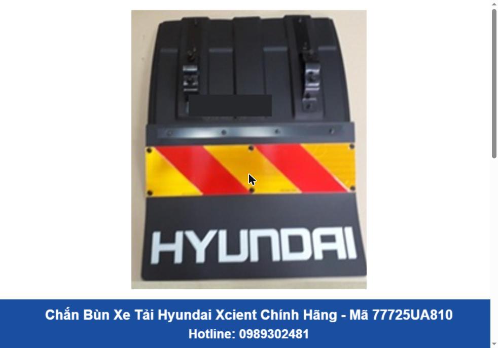 Chắn Bùn Xe Tải Hyundai Xcient Chính Hãng (77725UA810)