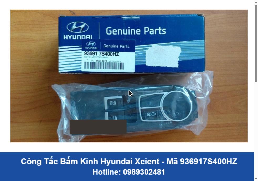 Công Tắc Bấm Kính Hyundai Xcient Chính Hãng (936917S400HZ)