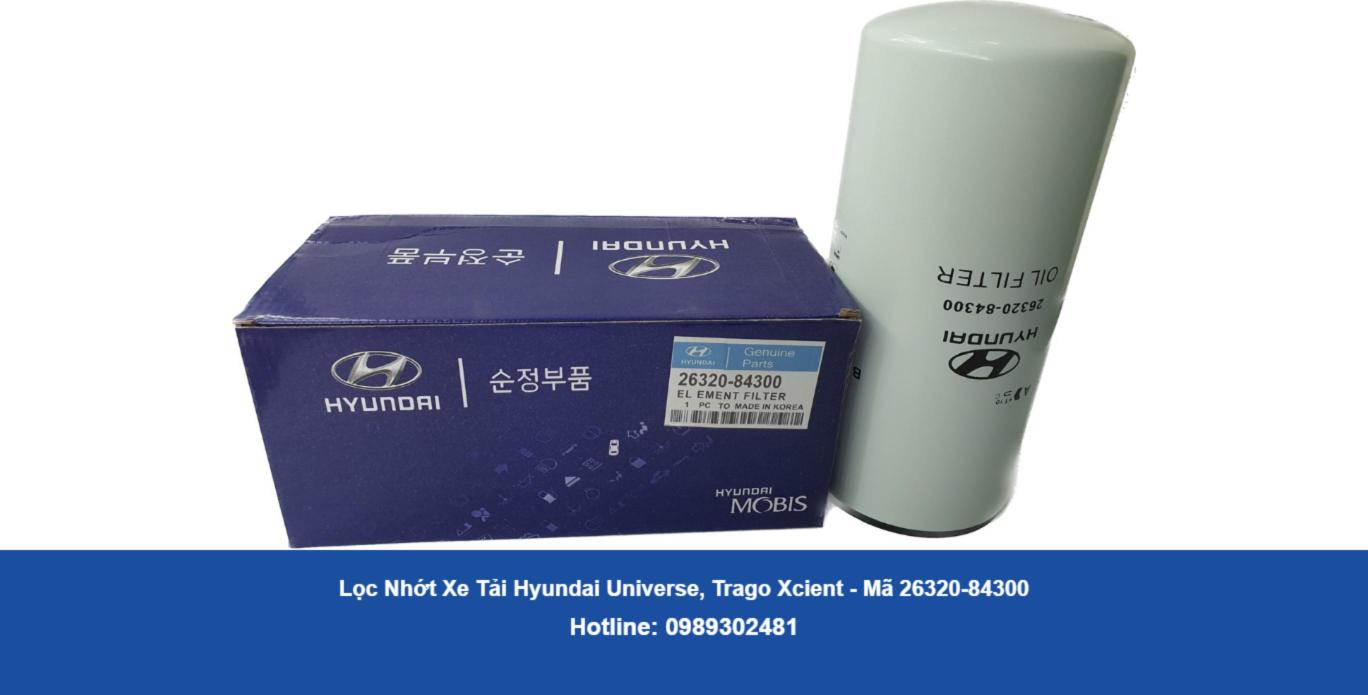 Lọc Nhớt Xe Tải Hyundai Universe, Trago Xcient (26320-84300)